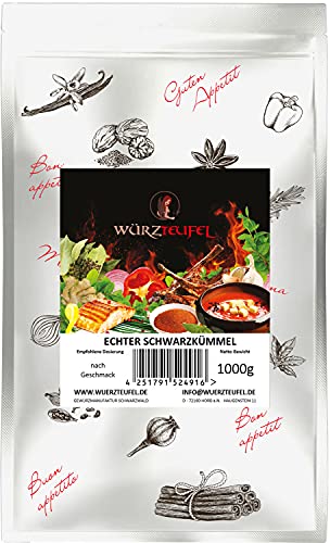 Preisvergleich Produktbild Echter Schwarzkümmel aus Ägypten, ägyptischer Schwarzkümmel. Keimreduziert. Top gereinigt. Spitzenqualität. Beutel 1000g. (1KG).