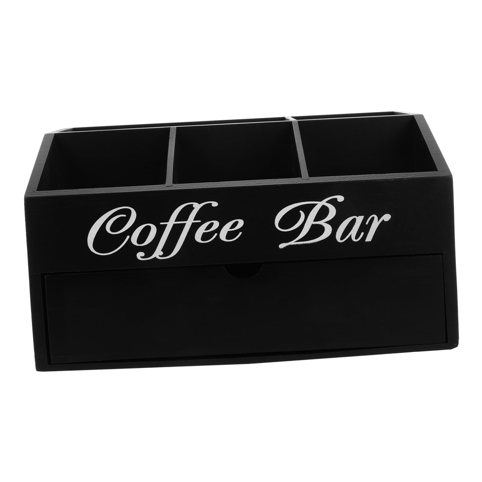 Kaffee Station Organizer Aus Holz Multi-funktionale Aufbewahrung Für Kaffee Tee Und Zubehör Stilvolles Design Für Küche Büro Platzsparender Organizer Mit Fächern