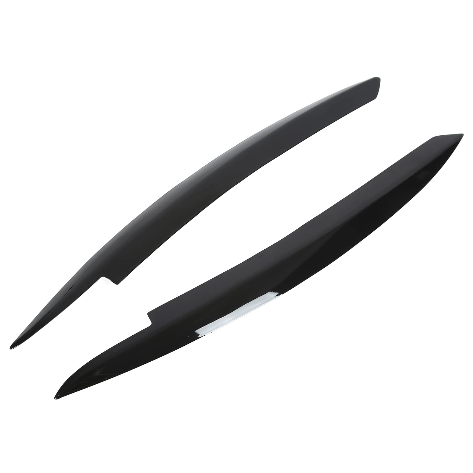 Sopracciglia Fari Per Volkswagen Golf 6 MK6 2008-2012 - Nero Lucido, In ABS, Stile Aerodinamico - Foto 2