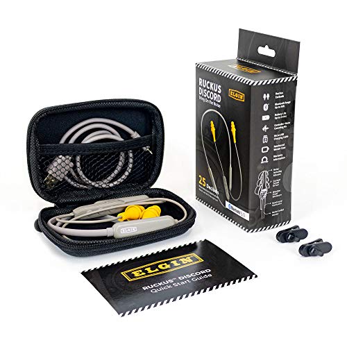 Ruckus Discord Bluetooth Earplug Earbuds | OSHA Compliant Wireless Noise Reduction in-Ear Headphones : Isolating Ear Plug Earphones