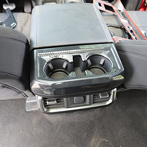 Cubierta para portavasos trasero de fibra de carbono Ford F150 2021+ miniatura 2