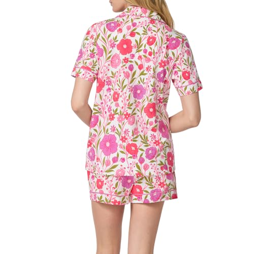 Image of Bed Head PJs Organic Cotton Short Sleeve Button Down Pajamas for Women Set