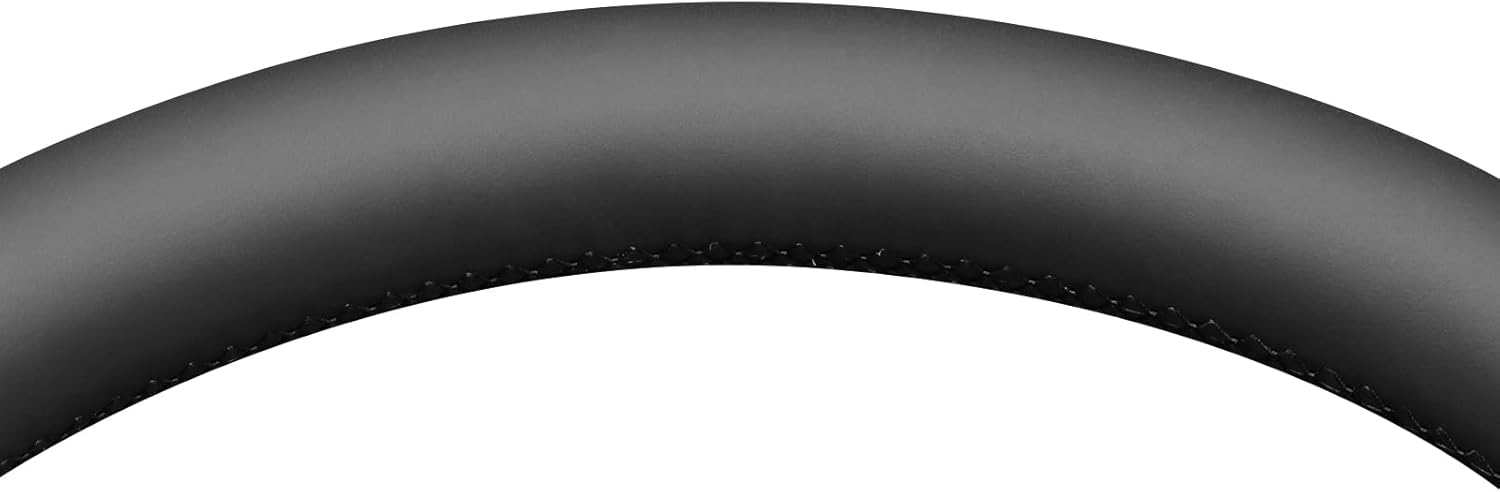 MEWANT Hand Sewn Steering Wheel Cover Wrap for Ford F-150 F150 2015-2020 / F-250 F250 2017-2022 / F-350 F350 2017-2022 / F-450 F450 2017-2022 / Expedition 2018-2021