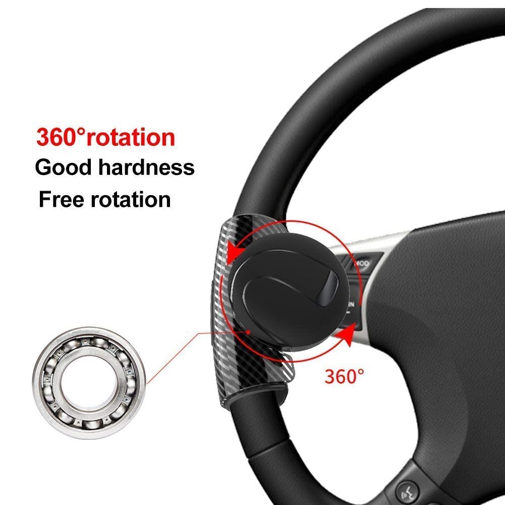 Auto Oprema (Award Winner at INDIA'S Rising Star 2024) 3R-2151 360° Rotation Black Car Steering Knob Wheels Spinner Knob Power Save Easy Turn Ball Booster Compatible with Maruti Suzuki Versa, - Image 3 thumbnail