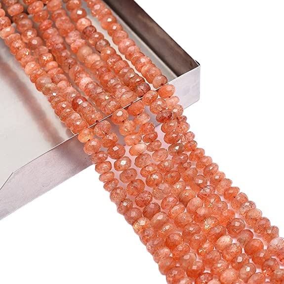 Pierre de soleil fil de perles facettées de 18 pouces pour offrir un cadeau unique