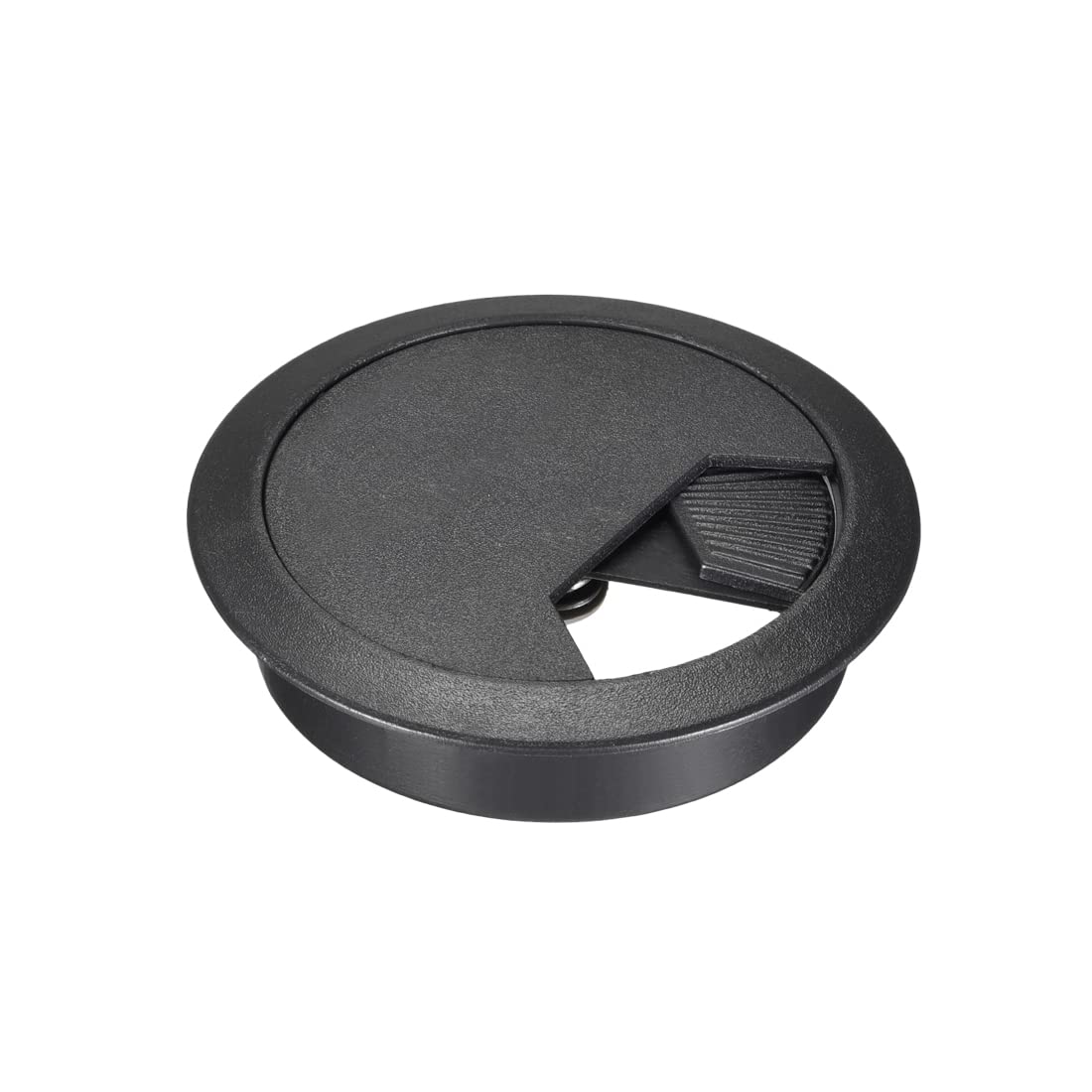 Cache-câbles en plastique noir 2-3/8 pouces pour bureau uxcell | Lot de 5