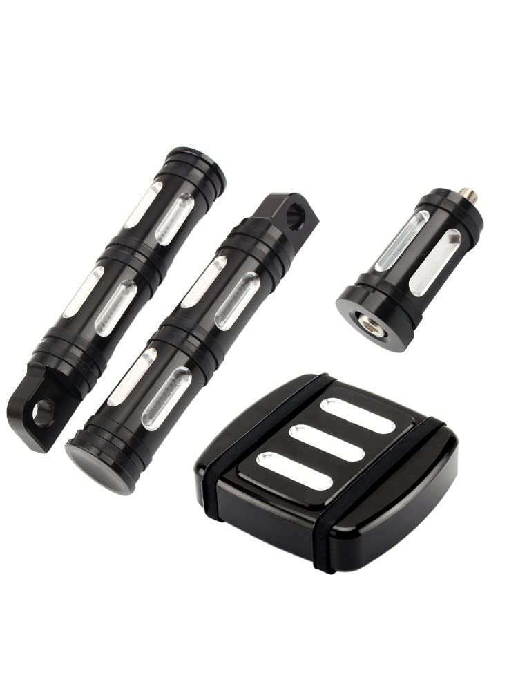 Baceyong Motorrad Bremspedal Pad - Aluminium Pedalabdeckung Für Harley Dyna Softail Street