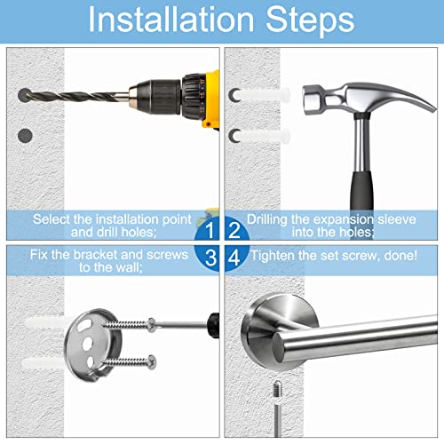 Portasciugamani da Parete in Acciaio Inossidabile
