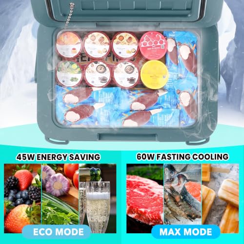 Image of 12 Volt Refrigerator, 11QT Mini Portable Car Fridge, Freezer Compressor Electric Cooler -4℉~68℉, 12 /24V DC 100-240V AC for Truck Van RV SUV Travel Camping Road Boat Trips