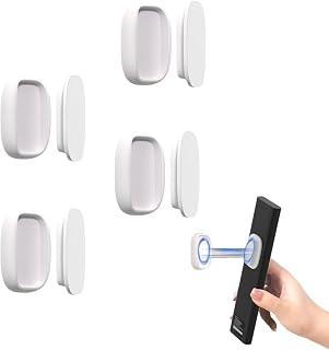 Super Strong Magnetic Remote Control Holder, 4 Silicone Remote | Magnetic without hole for wall remote control, magnetic remote control brackets, universal for TV and air conditioning