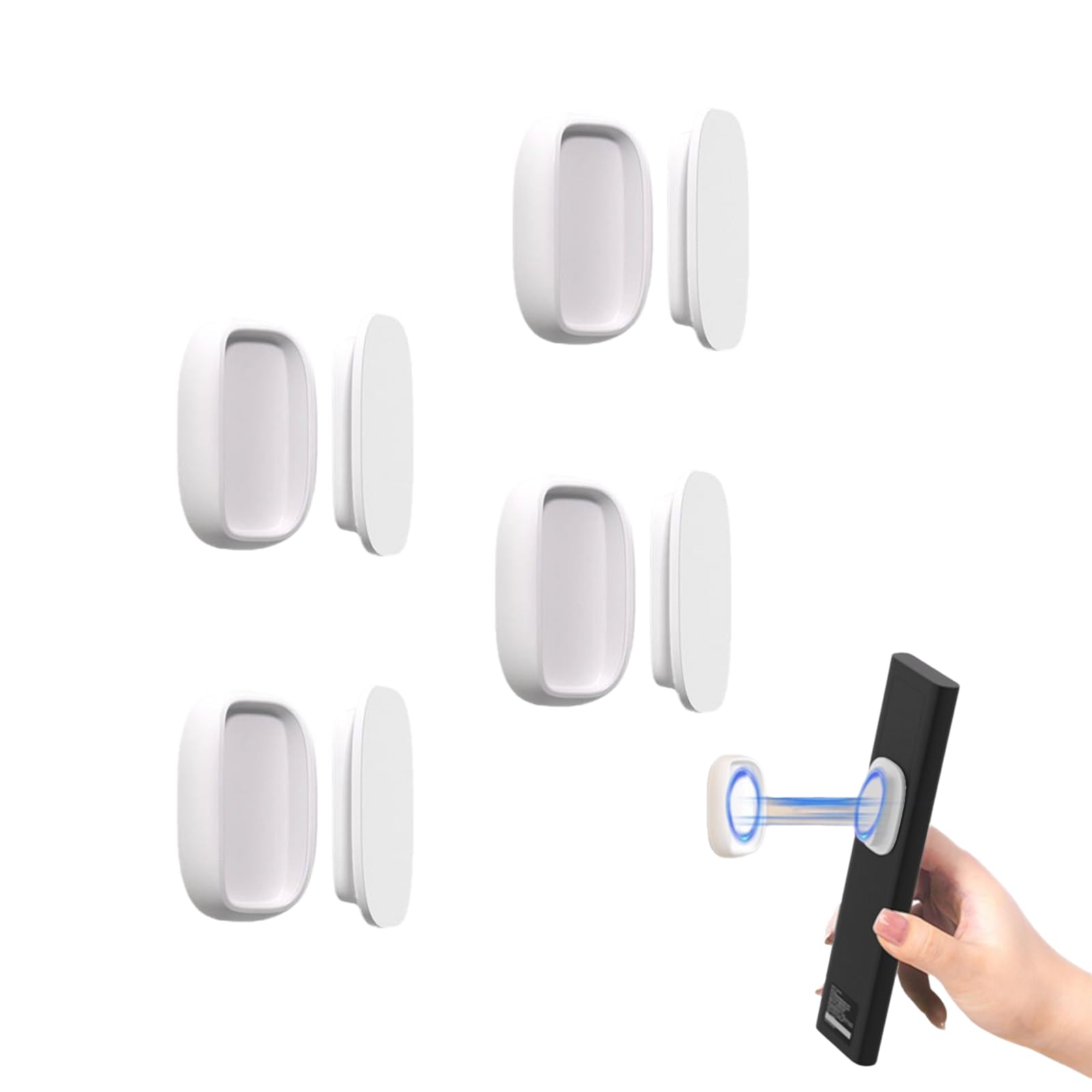 YALiya Superstark Magnetische Fernbedienung Halterung, 4 Silikon Fernbedienung Halterung Wand, Doppelmagnete Selbstklebend Universal, Aufbewahrung für TV/Ventilator Elektronik & Foto