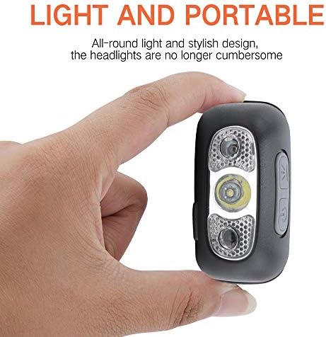 LED Sensor Headlamp, Head lamp Flashlight Rechargeable Headlamp 500 Lumen XPG2 Headlight for Running Biking Fishing Camping Hiking and Kids Headlamp with USB Charging Cable Waterproof Lightweight