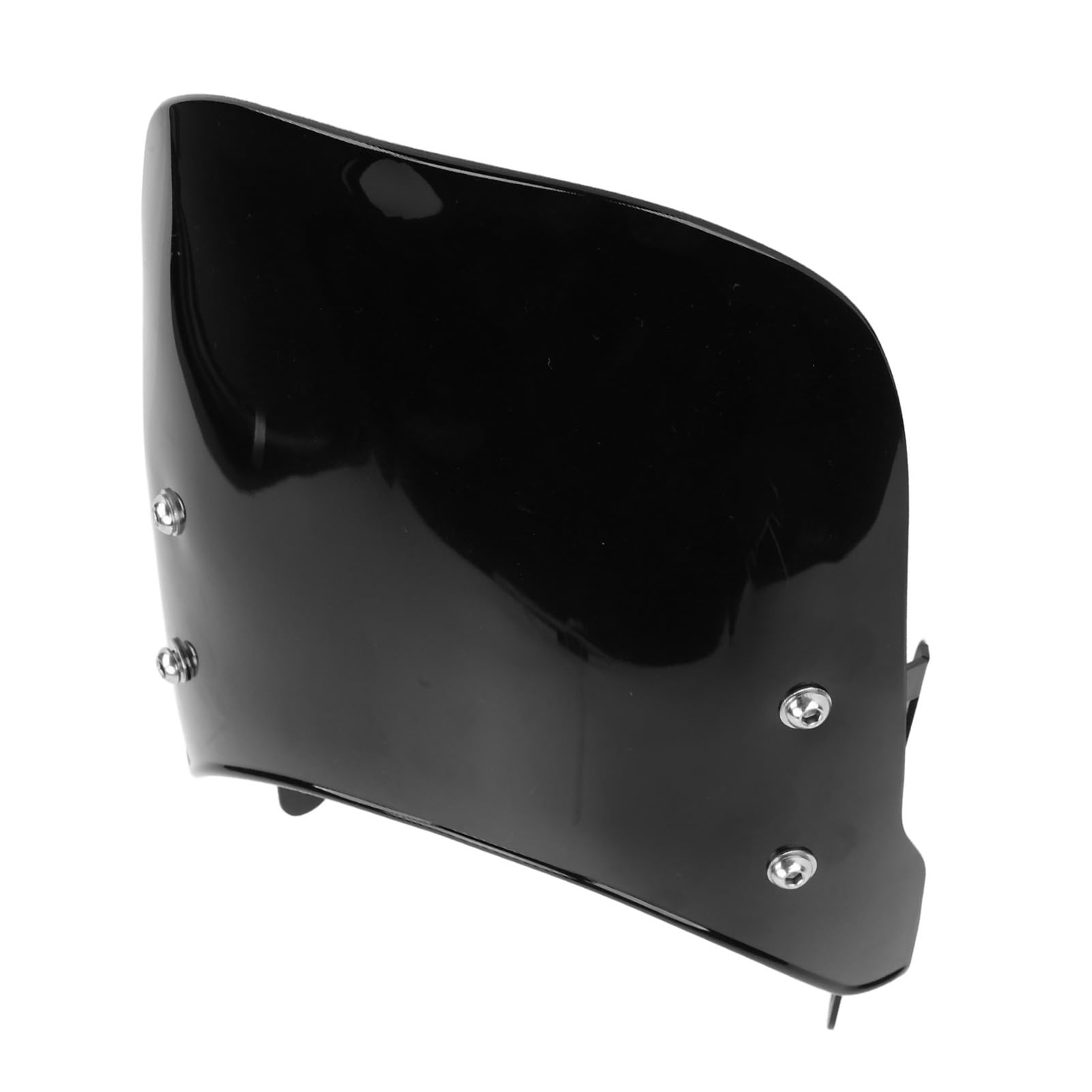 – Motorcycle Windshield Unbreakable PMMA Panel Wind Deflector with Bracket for Scrambler 400X 2023-2024 (Black)
