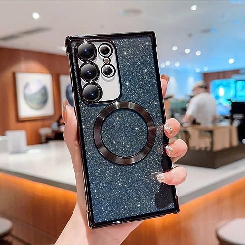Coque Samsung S21 Plus paillettes noires le cadeau chic pour sublimer votre mobile
