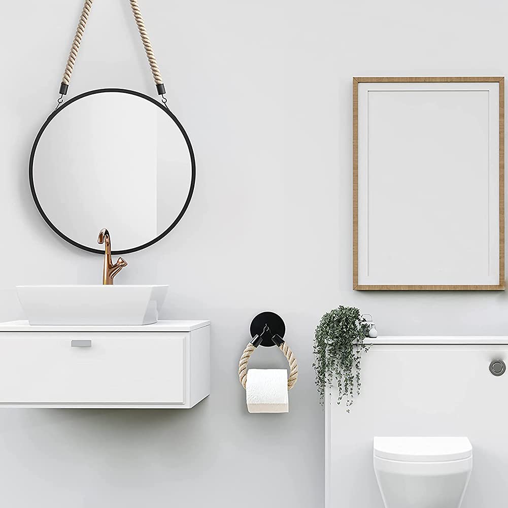 Porte-Serviette En Corde De Chanvre Support Vintage Pour