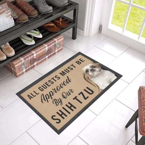 Paillasson Shih Tzu exterieur entree idee cadeau original maison