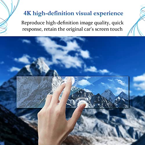 Image of Screen Protector Film for 2021 Tucson NX4 Navigation Display Anti Scratch Tempered Glass 9H Hardness HD Clear Anti-Explosion Hyundai GPS LCD Touch Screen Protector Foils (Aircondition)