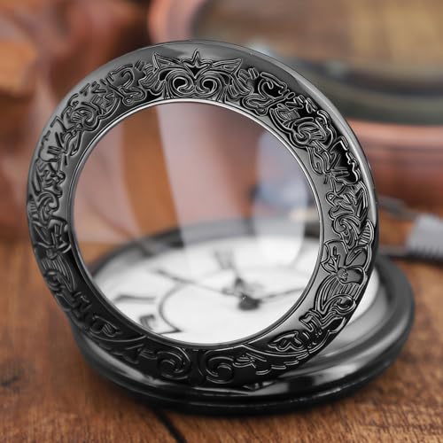 Reloj de bolsillo de cuarzo para caballero idóneo para bodas y galas elegantes 4