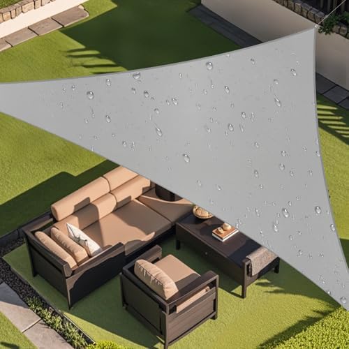 Amagenix Waterproof 8'X8'X8' Light Grey Patio Covers for Shade an...