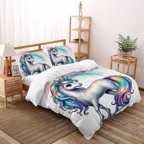 Housse de couette double 3D animaux en microfibre contre l'usure - 2