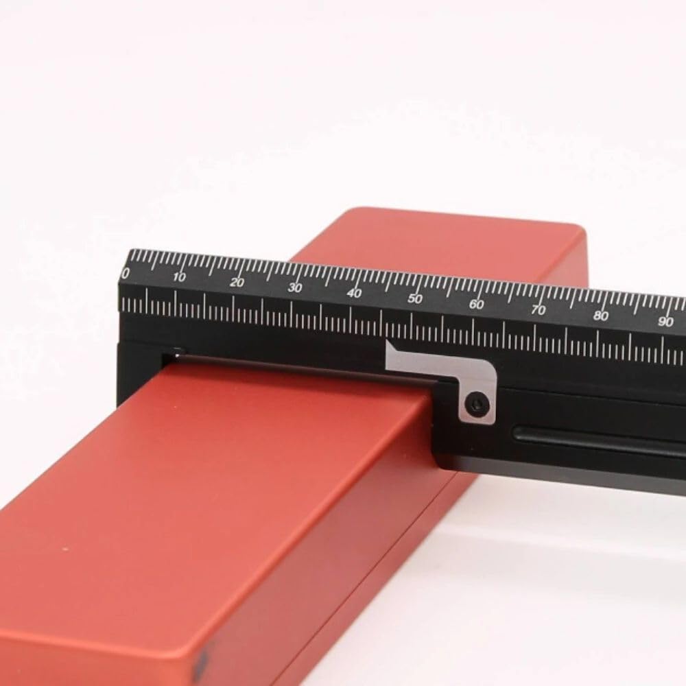 HONGDUI HD26 260mm Taschenlineal, Messschieber aus Aluminiumlegierung, multifunktionales Anreißlineal mit Feststellschrauben