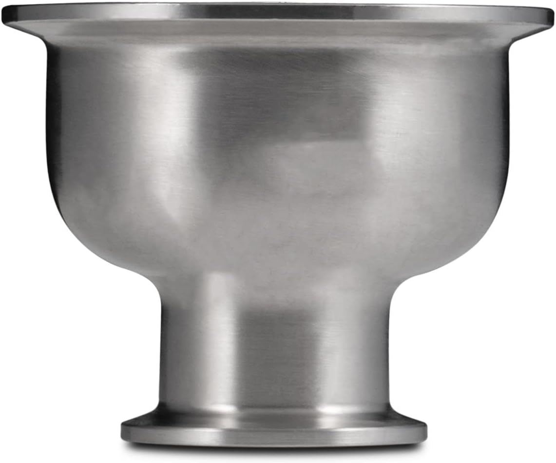BVV Hemispherical Tri-Clamp Reducers-6-inch X 2-inch Triclamp