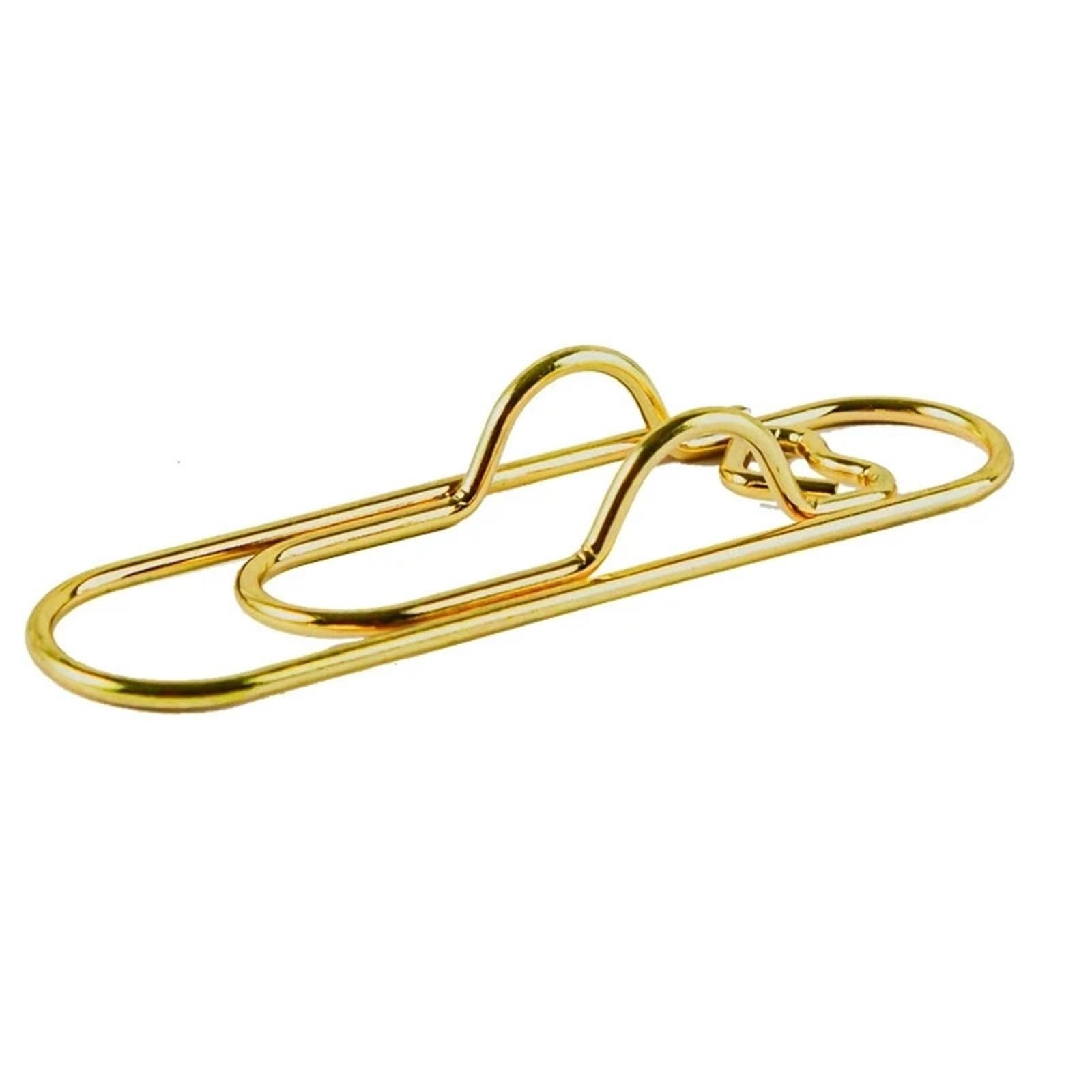 WonJoxel Pen Clip 30PCS Multifunctional Fixed Seat Pen Clips for Notebook Journal and Planner Vintage Brass Eff(GOLD)