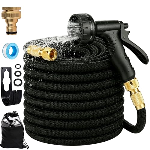 Expandierbarer Gartenschlauch, Upgrade 3-lagiger Latex No-Kink...