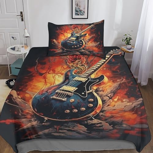 Rock Roll Juego De Ropa De Cama 3 Piezas