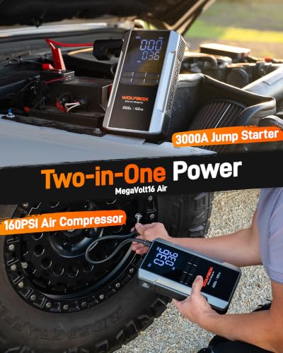 WOLFBOX MV16A 3000A Jump Starter