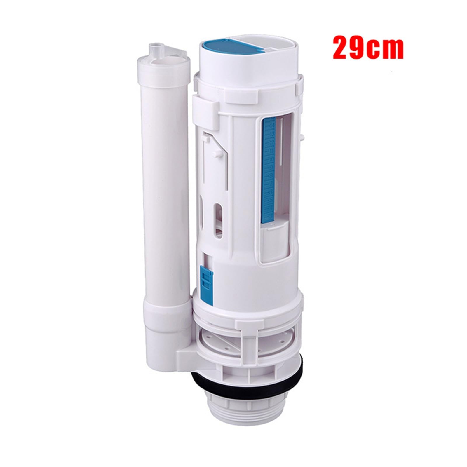 Válvula de descarga for tanque de agua de inodoro conectado, 2 piezas de reparación de botón de drenaje de entrada de cisterna de inodoro, accesorios for tanque de salida(29cm)