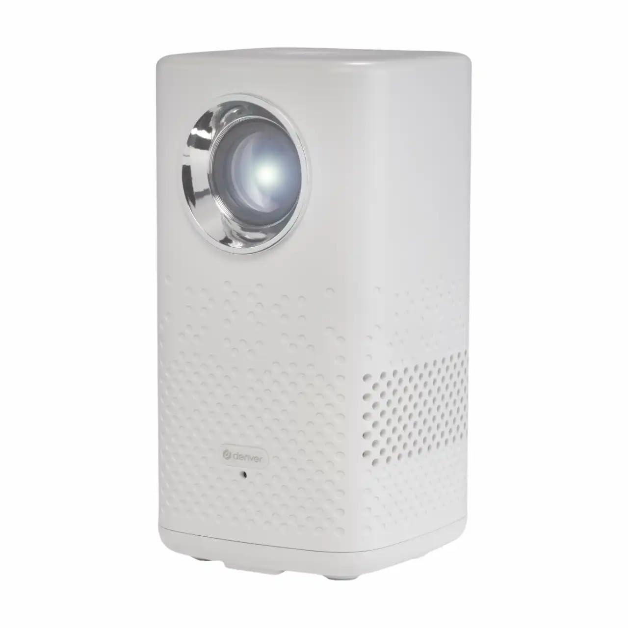Denver PR-4700 Proiettore portatile 4K con batteria | 150 ANSI lumen, HDMI USB-A Bluetooth, 4K UHD 3840 x 2160p, per esterni e campeggio, durata della batteria di 2 ore