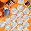 Cinrobiye 24 Pcs Happy Diwali Craft Kits Diwali Party Favors Ramadan Foil Art Mandala Coloring Craft Festival of Lights Deepavali Paint Craft for Indian Temple Sunday Classroom Activity Supplies #3