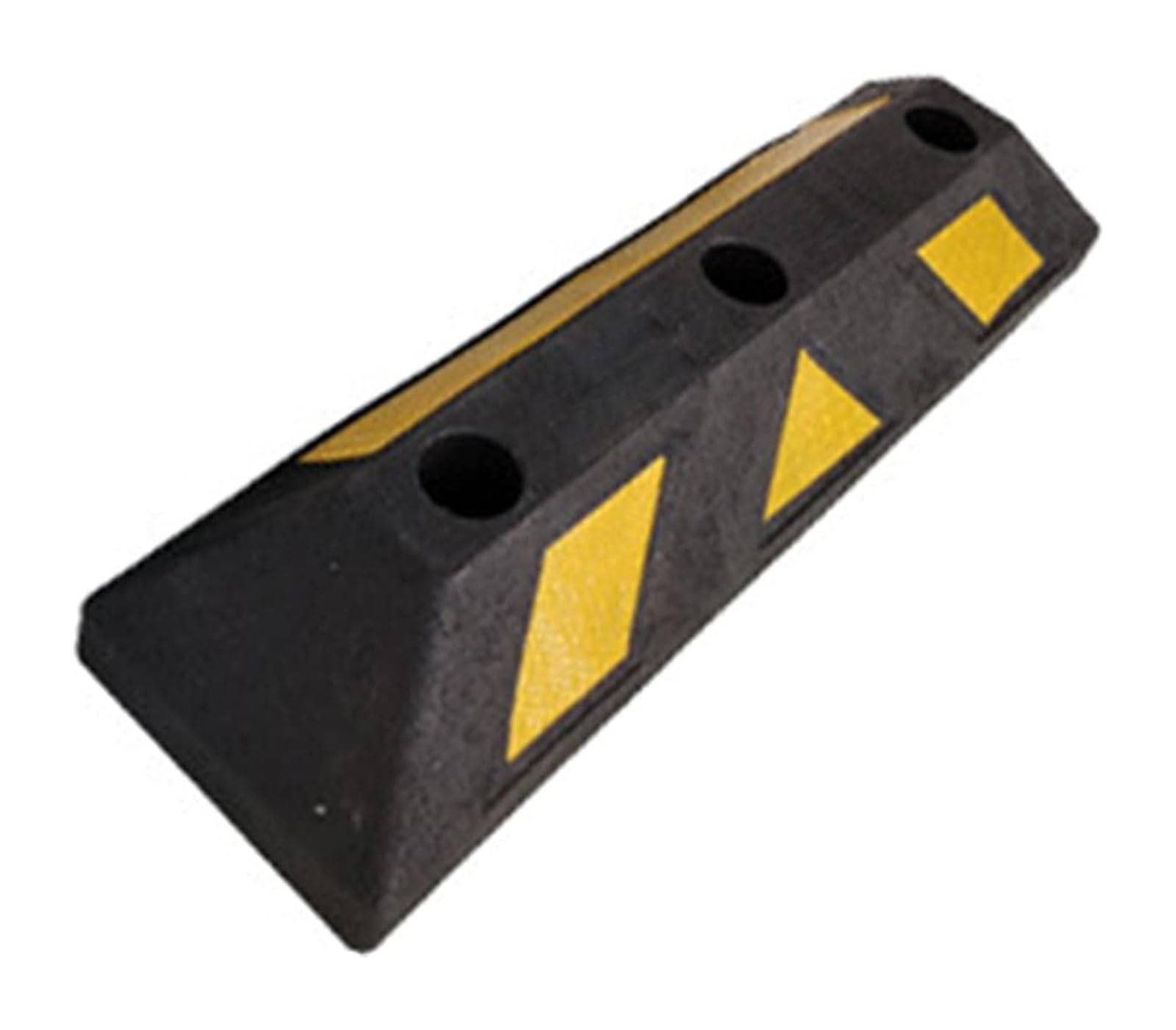 Klin pod koło samochodu, Stopery parkingowe czarno-żółte 600x160x100mm