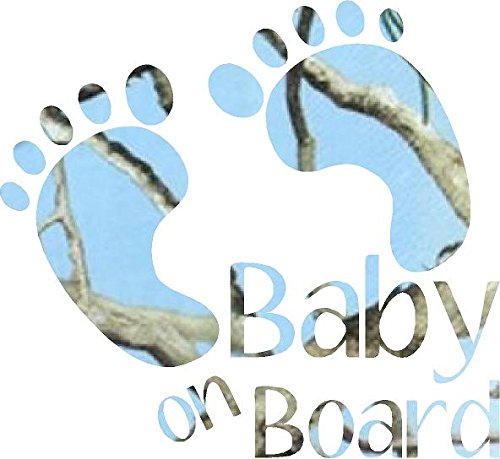 * Blue Camo Baby on Board Sticker *