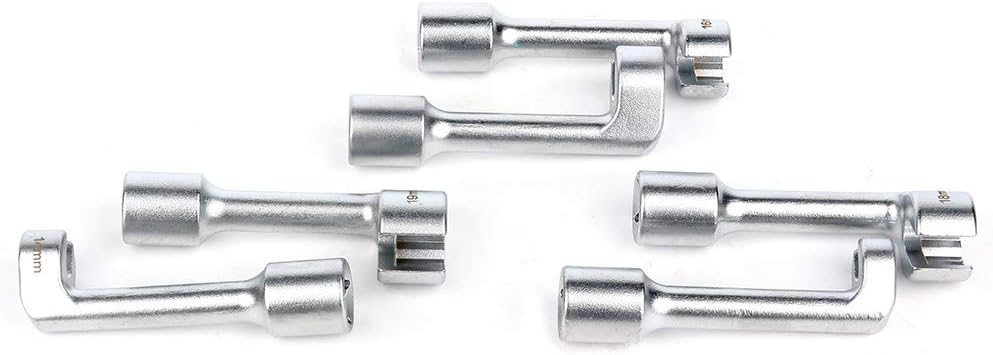 SCITOO Automotive 6pcs 1/2" Drive Diesel Fuel Injector Line Injection Socket Set 12 14 16 17 18 19mm Compatible for Most Diesel Engines