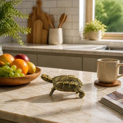 Figura Tortuga Vintage de Latón LESHOW miniatura 6