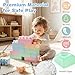 Costzon Big Building Blocks, 64 PCS Montessori Creative Blocks w/ 4 Colors for Kids STEM Education, Large DIY Construction Bricks for Boys Girls Toddlers Aged 18+ Months
