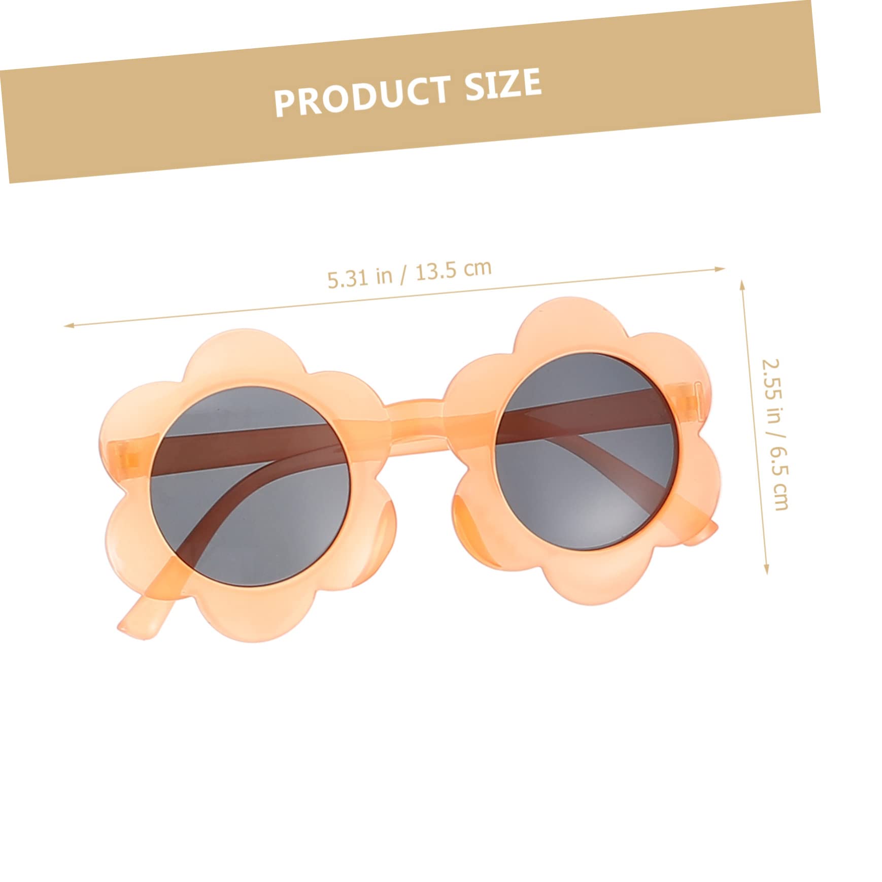 TOVINANNA 6pcs Pc Material Boys and Girls Sunglasses Unique Flower Design for Party and Daily Use