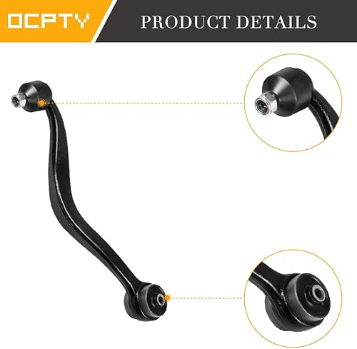 Miniatura 4 de OCPTY Kit de 12 piezas de suspensión delantera superior 4 brazo de control inferior derecho y rótula 2 barras estabilizadoras enlace final 2