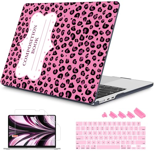Image of Mektron Case for 2026 MacBook Air 13-inch M5 Laptop A3449 with 13.6-inch Liquid Retina Display, 2025 2024 2022 M4 /M3 /M2 MacBook Air 13 inch Hard Shell Cover, Fit Model A3240 A3113 A2681, Composition Book