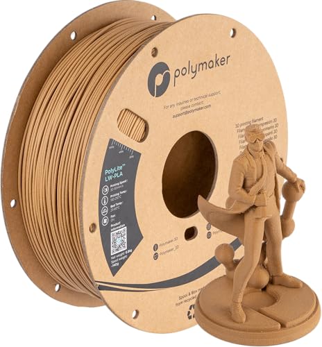 Filament LW-PLA bois 1.75mm Polymaker PolyLite ultra léger