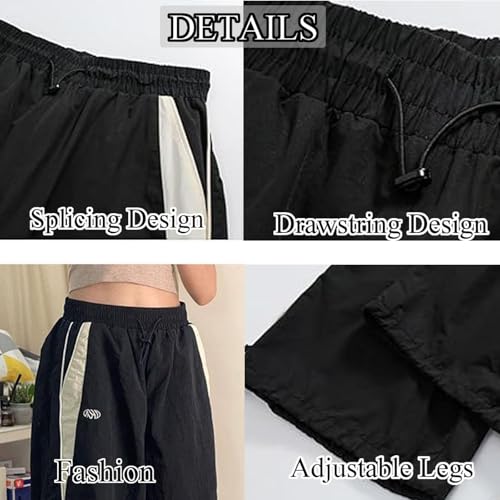 Unisex Y2k Baggy Sweatpants Men ParachuteTrack Pants Vintage Joggers Hip Hop Oversized Sweatpants for Men3