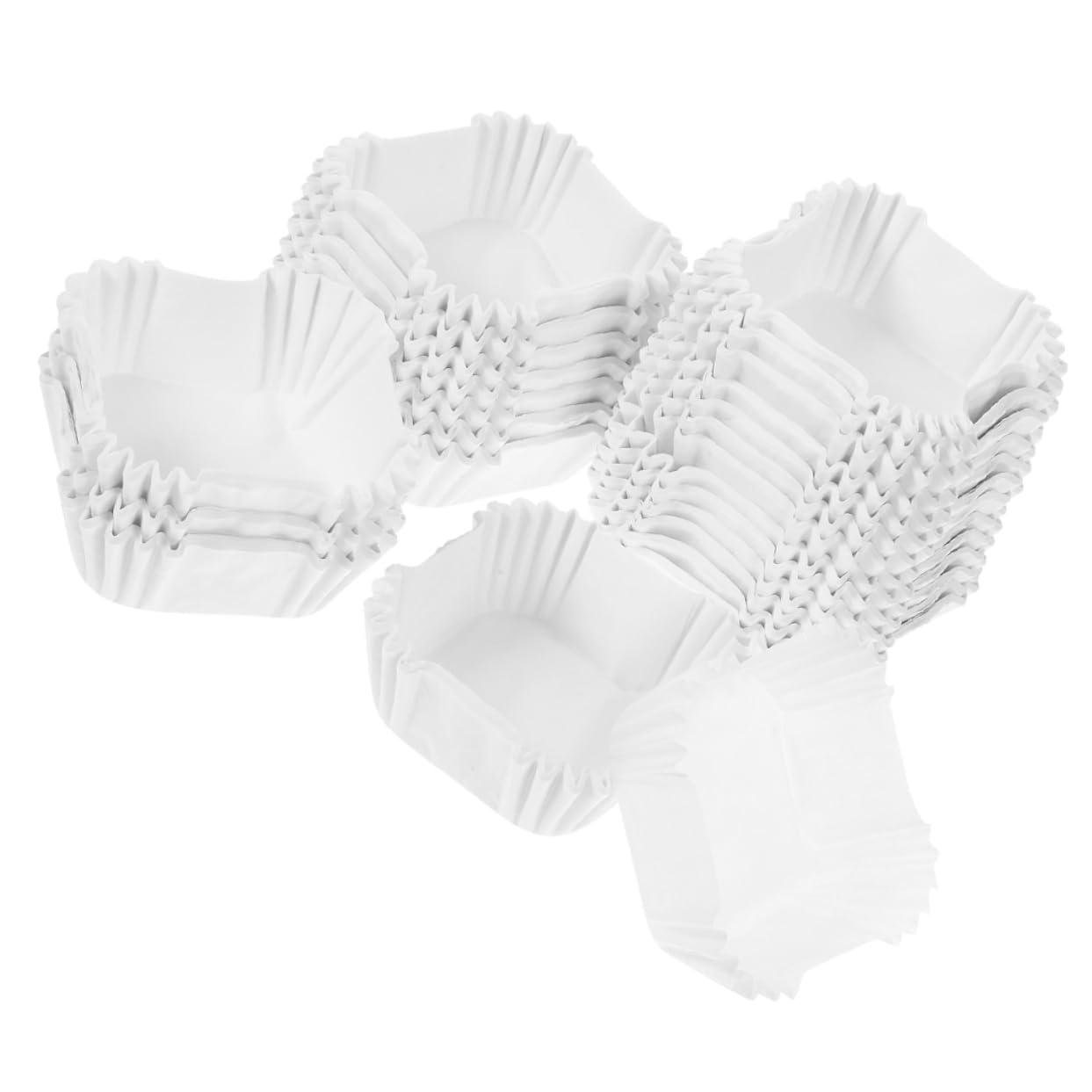 Amosfun 6000 Pièces Tasses à Gâteau Grands Moules à Cupcakes Grands Moules à Muffins Doublure De Petit Gâteau Porte-moules à Muffins Moules à Muffins Cupcake Papier Blanche