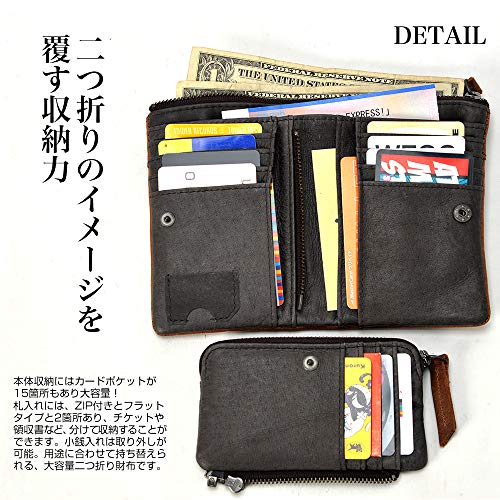 DEVICE(デバイス) Men's, Wallet, Bi-Fold, Leather, NVY3