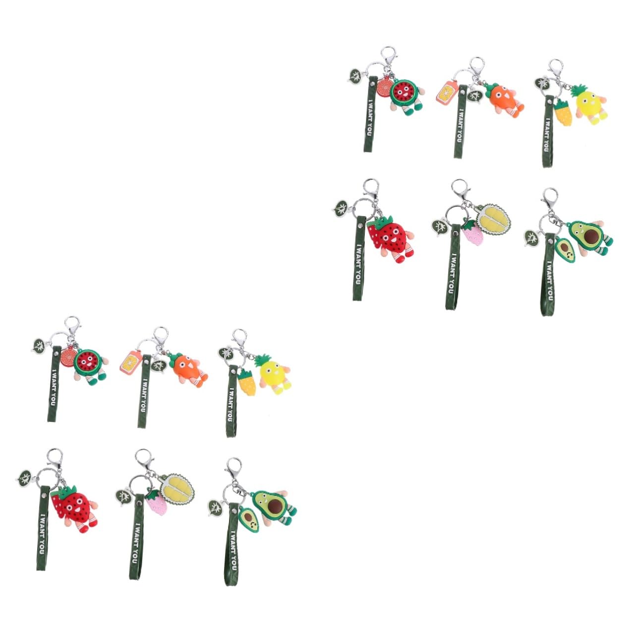 Llavero De Frutas Llavero Decorativo De Pvc Llaveros Mochila Llavero De Dibujos Animados Llaveros Para Dije Para Bolsa De Frutas Llavero De Sandía Metal