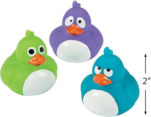 Fun Express Crazy Rubber Duckies - Toys - 12 Pieces