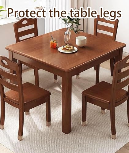 Image of 16 Pcs Chair Leg Protector, Chair Leg Floor Protector Caps with Felt Pads, Furniture Leg Caps for Wooden Chair, Reduce Noise