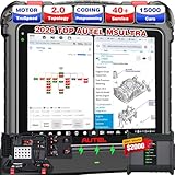 Autel MaxiSYS Ultra Scanner, 2026 MSUltra Top Intelligent Scan Tool, Motor TruSpeed, Topology 2.0, [$2000] 5in1 VCMI J2534 Built-in, Up of MS919 MS909 Ultra Lite, 40+ Services 3000+ Tests 12/ 256GB