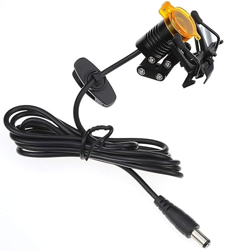 Miniatura 6 de EAST Lámpara de luz de cabeza LED con abrazadera de clip de 3 W con filtro para lupas binoculares dentales, herramienta de gafas (estilo metálico)